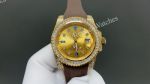 Rolex Submariner 40mm Dandong 3135 Diamond Bezel Gold/Black Face Watch